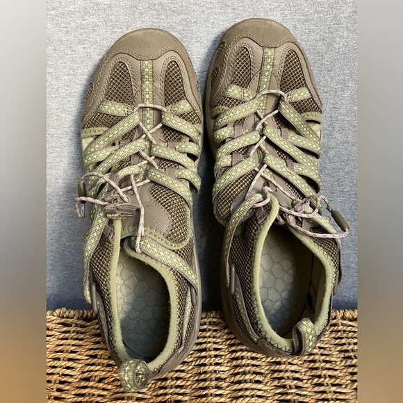 Chaco Outcross Lace - Water Shoes Women’s 11 Fern -Hiking Trail Outdoors Sandals - Picture 12 of 15